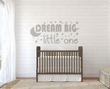 50077 - Dream Big little one (moon & stars) vinyl wall art decal 990mm x 485mm